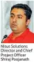  ??  ?? Nisus Solutions Director and Chief Project Officer Shiraj Poojanath