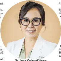  ?? ?? Dr. Jaycy Violago-Olivarez