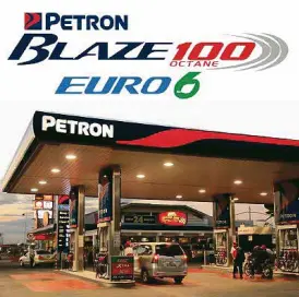  ??  ?? Rigorously tested and certified by leading global laboratori­es and engine rating experts, the Euro 6 compliant Blaze 100 gasoline is currently the cleanest and most advanced gasoline product in the Philippine.