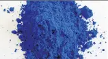  ?? OREGON STATE UNIVERSITY ?? A new shade of blue has been discovered by Oregon State University chemist Mas Subramania­n and his team. They call it YInMn Blue.
