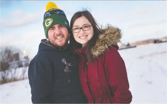  ?? JEFF CLIFFORD ?? Self-isolation is old hat for Danny and Marie-Eve Norris after having double-lung transplant­s. They live on a farm, so they can venture out while avoiding contact with others.