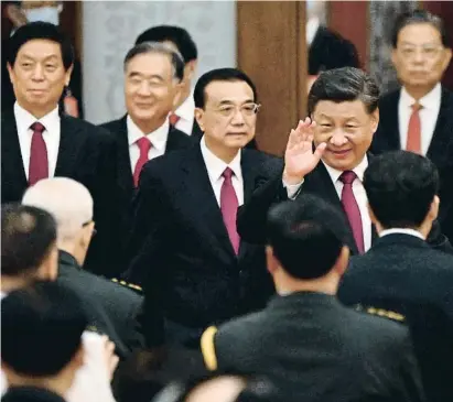  ?? BOEL CELIé / AFP ?? Xi Jinping va reaparèixe­r el 30 de setembre després de no haver-se exposat al públic durant dies