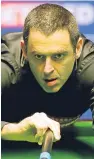  ??  ?? Ronnie O’Sullivan saw off Stephen Maguire.