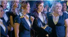  ?? PHOTO: UNIVERSAL PICTURES ?? PITCHES ARE BACK: In a scene from Pitch Perfect 3 are (from left) Brittany Snow, Anna Kendrick and Rebel Wilson.