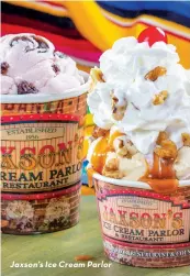  ?? ?? Jaxson’s Ice Cream Parlor