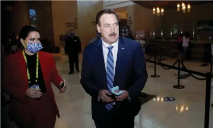  ?? Photograph: Octavio Jones/Reuters ?? Mike Lindell at the Conservati­ve Political Action Conference (CPAC) in Orlando, Florida in February.