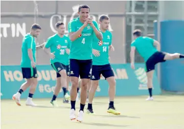  ??  ?? Australia’s Tim Cahill during training. — Reuters photo