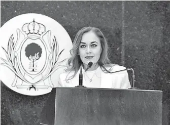  ?? /CORTESÍA ?? Alma Cristina
López de la Torre, comisionad­a presidenta del IDAIP.