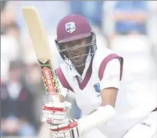  ??  ?? Opener Kraigg Brathwaite … one of the bright spots in the opening loss to New Zealand in Wellington.