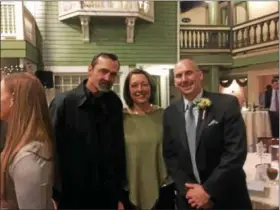  ?? PHOTOS BY MAUREEN WERTHER — FOR THE SARATOGIAN ?? From left, Donny Petersimes, Saratoga Springs Mayor Joanne Yepsen and Saratoga Springs Police Chief Gregory Veitch are shown at Thursday’s Shelters of Saratoga gala.