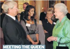  ??  ?? MEETING THE QUEEN Noakes with fellow presenters at the show’s 50th anniversar­y in 2008