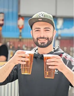  ?? Steve Brown. Pictures: ?? Top and above: the Kilted Kangaroo in Dundee has welcomed customers back to its beer garden.