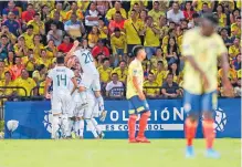  ?? EFE ?? Colombia siempre mantuvo la actitud de buscar el partido, pero fueron los gauchos quienes se llevaron el juego.