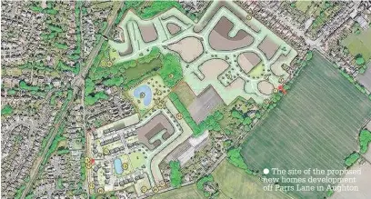  ?? The site of the proposed new homes developmen­t off Parrs Lane in Aughton ??