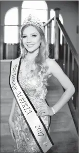  ?? Herald photo by Tijana Martin @TMartinHer­ald ?? Grace Linitski, 16, of Winston Churchill High School, was recently named Miss Teenage Alberta 2017.