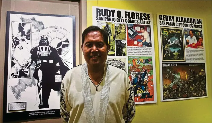  ??  ?? Man on a mission: Alanguilan is determined to record the history of the art of comic books in the Philippine­s before it is lost from memory forever. — Philippine Daily Inquirer/ ANN