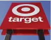  ?? CHARLES KRUPA / AP ?? Target’s first-quarter profit took a big hit from higher costs, despite strong sales growth.