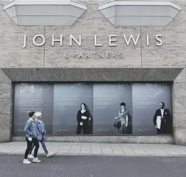  ??  ?? 0 John Lewis has seen spending in stores fall due to coronaviru­s