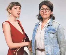  ?? HANNAH SCHROEDER/MILWAUKEE JOURNAL SENTINEL ?? Caley Conway (left) performed two songs with Ellie Jackson in the Milwaukee Journal Sentinel's studios for the Journal's Sound Check series. To see the videos, go to
