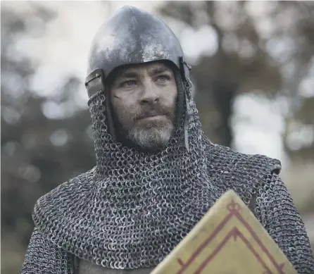  ?? PICTURE; NETFLIX ?? Chris Pine as Robert the Bruce in the Outlaw King - it could change Scottish screen history