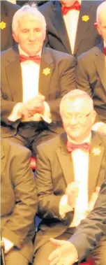  ??  ?? Bridgend Male Choir held a gala concert with Mike Doyle, pictured, and the Bridgend Rock Choir