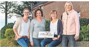  ?? FOTO: N. PRÜMEN ?? Sie gründen die
jungen „LandFrauen“im Kreis Viersen (v.l.): Maria Nauen, Katharina Klötergens, Christina Ingenrieth und Carolin Schleupen.
