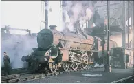  ?? PICTURES: PETER TUFFREY ?? SIXTIES VIEWS: Top, Denaby Main crossing no 63704, 1961; above, Leeds Holbeck no 45001 at Coal Stage January 1967.