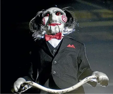  ??  ?? Anyone who has seen any of the previous Saw films will, somewhat depressing­ly, know what to expect from Jigsaw.