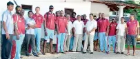  ??  ?? WEST INDIES CRICKET TEAM WITH DICKWELLA RESORT & SPA TEAM