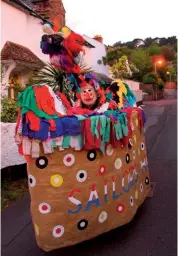  ?? ROBERT HARDING/ALAMY STOCK PHOTO ?? Another hobby horse features in the May Day celebratio­ns at Minehead in Somerset.