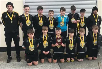  ??  ?? Avonmore FC, who defeated Arklow Town to secure their first silverware of 2019.