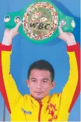  ??  ?? WBC super-flyweight champion Srisaket Sor Rungvisai.
