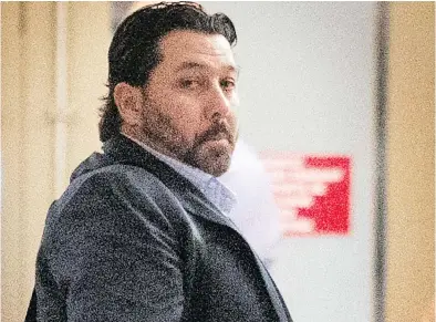  ?? PIERRE OBENDRAUF / POSTMEDIA NEWS FILES ?? Former Sûreté du Québec member Nicolas Landry was charged with fraud for claiming to be too sick to work, and collecting pay, while he was running a travel agency.