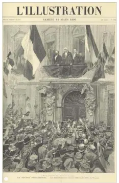  ?? (© L’Illustrati­on) ?? La Une de L’Illustrati­on du  mars  consacrée aux manifestat­ions de Toulon. Le Président Félix Faure dans la cour du Palais princier de Monaco.