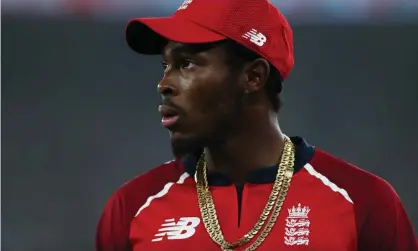  ?? Photograph: Surjeet Yadav/Getty Images ?? Jofra Archer has not played internatio­nal cricket since the T20 series in India in March.