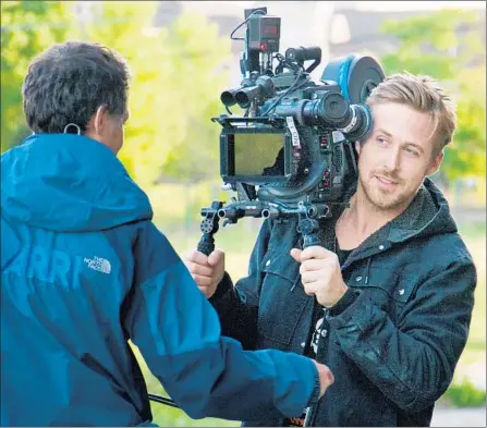  ?? Warner Bros. ?? RYAN GOSLING during filming of “Lost River.” “I love the film; I’m proud of it,” he says. “I can’t control people’s reactions to it.”