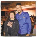  ??  ?? Morgan Hill
Junior Giants player Bela Panuco (left) with Giants relief pitcher Roberto Gomez at the Play Ball lunch.