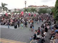  ??  ?? Cierre en la Plaza V Centenario.