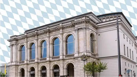  ?? Foto: S. Wyszengrad/Montage: M. Kanert ?? Das Theater unter dem weiß blauen Himmel: Ab September steigt der Freistaat mit ein, Augsburg bekommt ein Staatsthea­ter.
