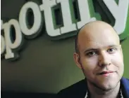  ?? THE ASSOCIATED PRESS ?? Spotify CEO and founder Daniel Ek says his streaming service is good for the music industry.