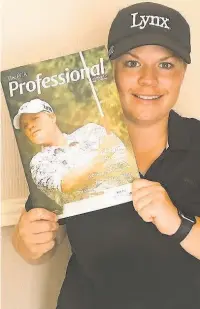  ??  ?? Lydia Hall has made the front cover of the magazine for PGA profession­al players