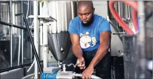  ?? Picture: Dariyal Photograph­y/www.dariyal.com ?? HANDS ON: Ukhamba Beerworx is Cape Town’s first and only black-owned craft brewery, and Lethu Tshabangu is the Mother City’s only black brewer.