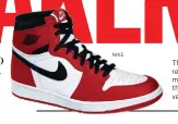  ??  ?? The Air Jordan I was released in 1985. This month, Nike releases the 23rd edition of the venerated shoe.