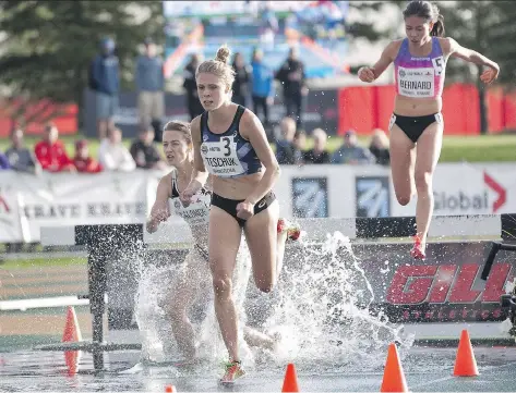  ?? DAN RIEDLHUBER/THE CANADIAN PRESS FILES ?? Canadian steeplecha­se runner Erin Teschuk says she has faith in the Canadian Olympic Committee’s preparatio­ns for athletes headed to the Rio Olympics, and she’s looking forward to staying in an “awesome”-looking athletes’ village.