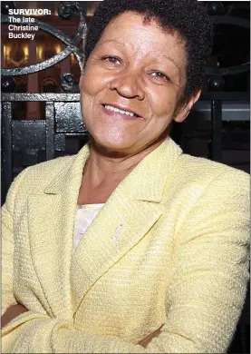  ??  ?? survivor: The late Christine Buckley