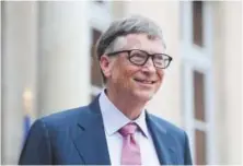  ??  ?? Bill Gates announced on Monday an investment fund that will support emerging energy technologi­es with the goal of reducing greenhouse-gas emissions. Kamil Zihnioglu, Associated Press file