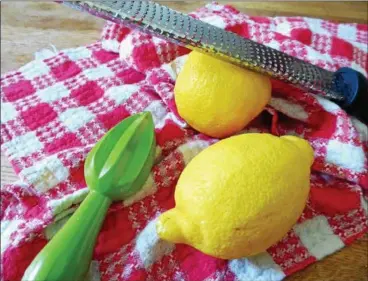  ?? JANET PODOLAK — THE NEWS-HERALD ?? A reamer and microplane are tools to use for making the best homemade lemonade.