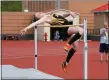  ?? BARRY BOOHER — FOR THE NEWS-HERALD ?? Beachwood’s Maddie Alexander clears 5-2 in high jump during Day 1of the 2019Divisi­on II Perry District. Alexande won the event.