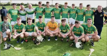  ??  ?? Millstreet thrilled to win the Central Stores Duhallow U21B Hurling Championsh­ip following a victory over Banteer. Picture John Tarrant