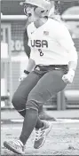  ?? AP ?? ON THE RUN: Haylie McCleney celebrates the only run in the 1-0 U.S. win over Canada.